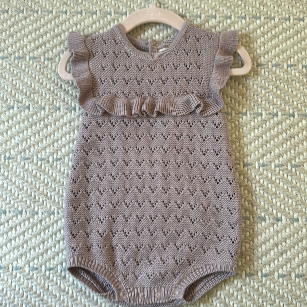 Quincy Mae Crochet Romper